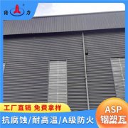 钢塑瓦 asp彩色覆膜钢板 山东东营化肥厂塑料瓦价格