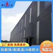 山东潍坊Asp彩钢瓦 psp钢塑复合瓦 厂房屋面防火建材 耐