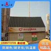 山东荣成仿古型合成树脂瓦 复合树脂瓦 屋顶瓦片 防水性