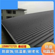 PVC复合波浪板 山东海阳树脂瓦厂房 防腐蚀屋面瓦 防风防震