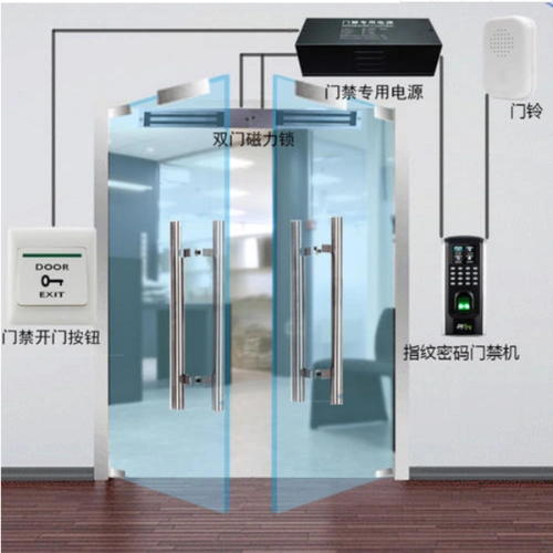 安装带门禁玻璃门，刷卡门禁机安装