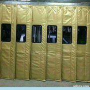 北京望京安装棉门帘 皮革门帘加工定制