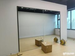 练功房大镜子安装 快速安装玻璃 舞蹈室镜子安装